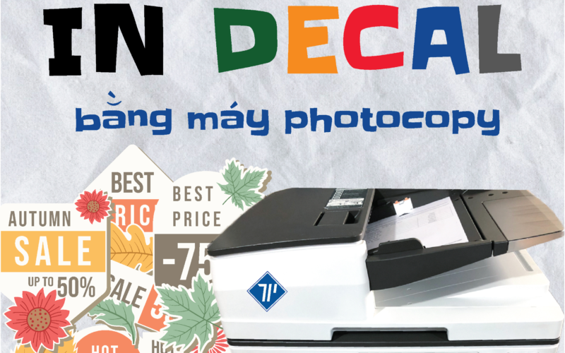 Hướng dẫn in tem decal đơn giản bằng máy photocopy