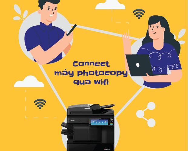 Kết nối máy photocopy qua wifi đơn giản ai cũng làm được