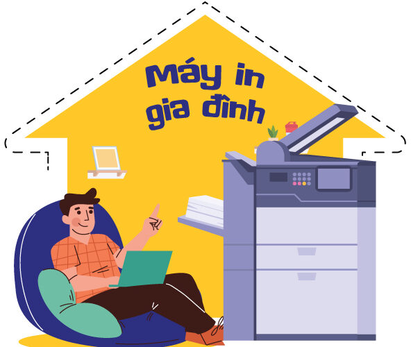 Máy in gia đình nhỏ gọn phù hợp với mọi không gian nhà ở