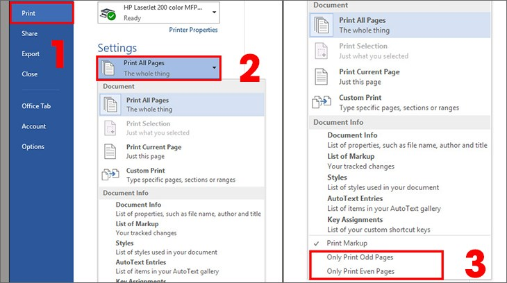 cách in 2 mặt pdf trên máy in 1 mặt