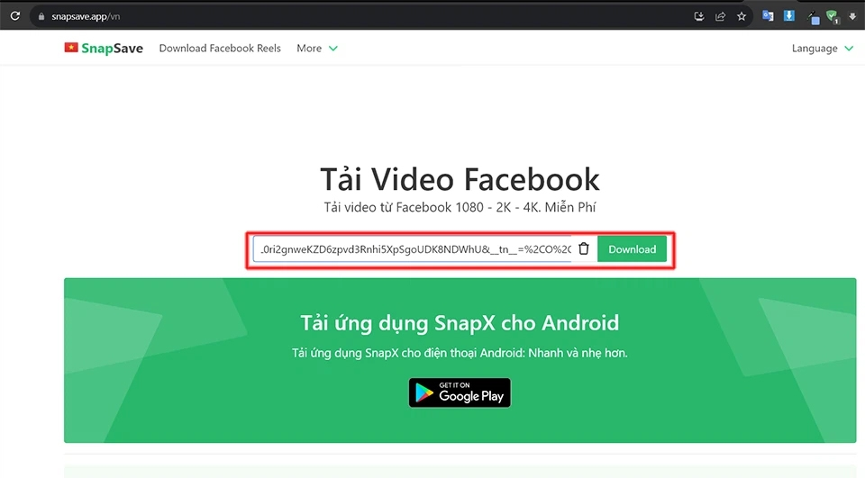 tải video facebook về máy tính