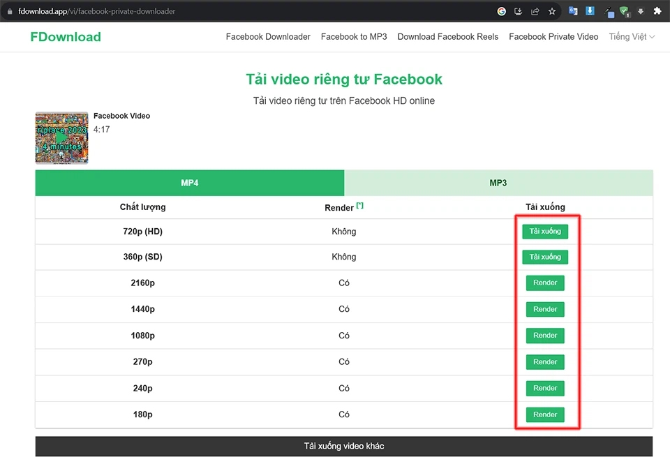 hướng dẫn cách tải video facebook về máy tính