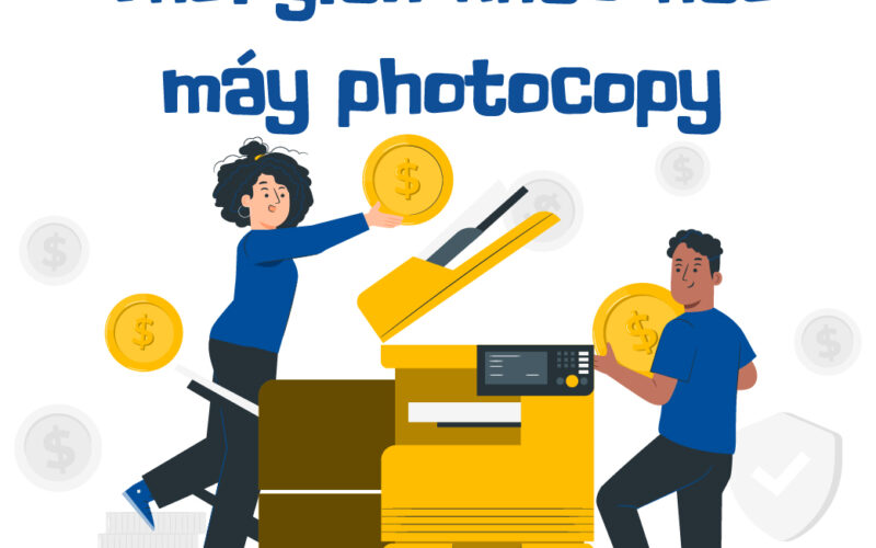 Thời gian khấu hao máy photocopy là bao lâu?