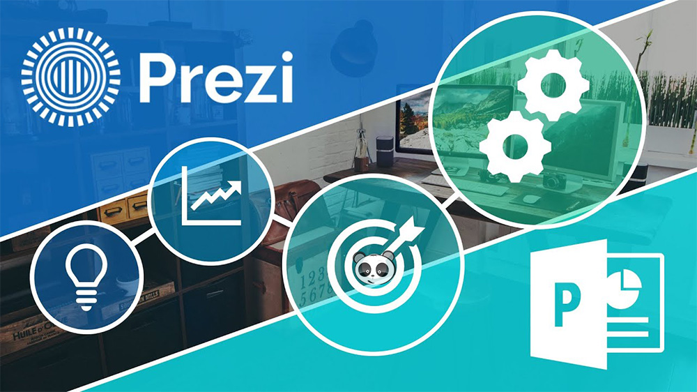slide mở đầu bài thuyết trình ấn tượng Prezi
