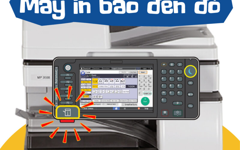 Lỗi máy in báo đèn đỏ xử lý triệt để tại nhà đơn giản
