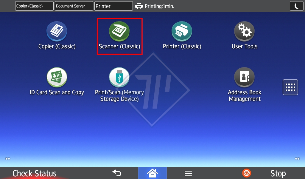 scan hàng loạt trên máy photocopy Ricoh