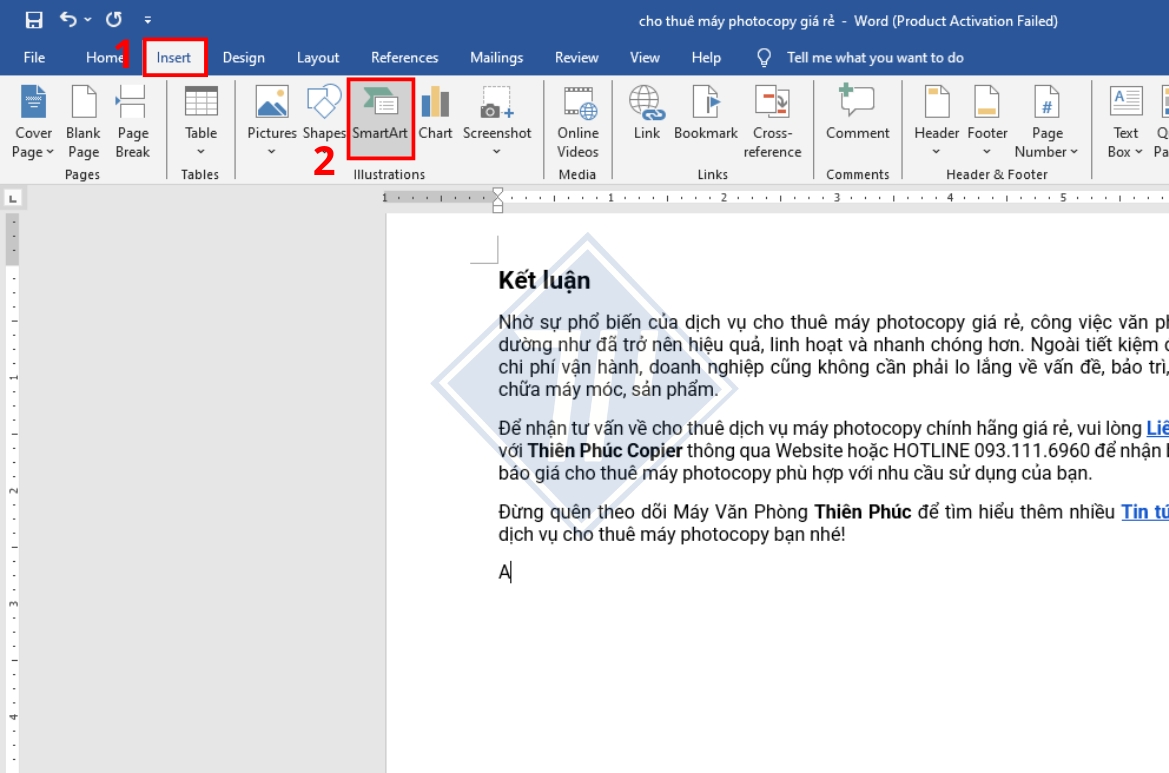 cách vẽ sơ đồ tổ chức trong word
