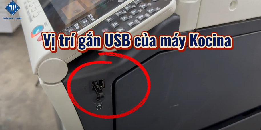 cách in và scan từ USB trên máy photocopy Konica 1