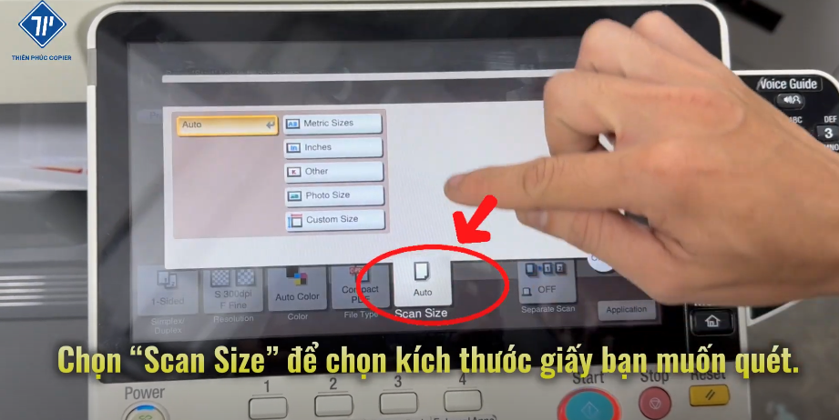 cách in và scan từ USB trên máy photocopy Konica 10