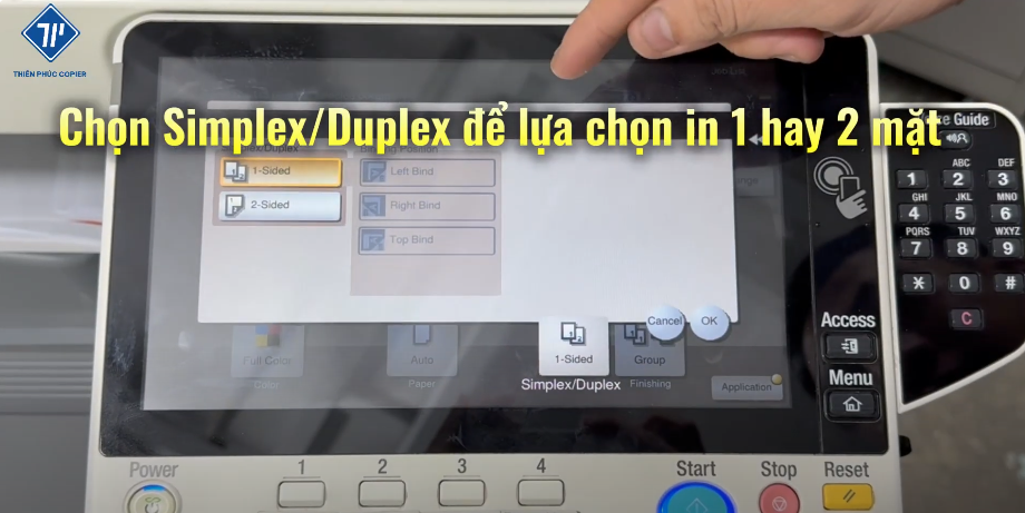 cách in và scan từ USB trên máy photocopy Konica 5