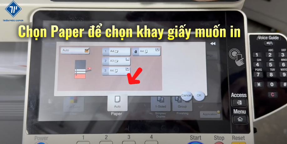 cách in và scan từ USB trên máy photocopy Konica 6