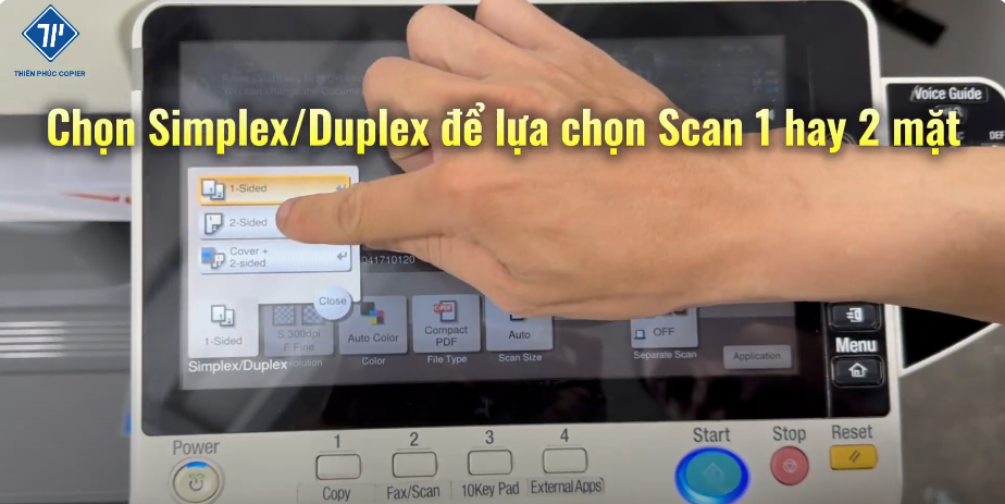 cách in và scan từ USB trên máy photocopy Konica 9