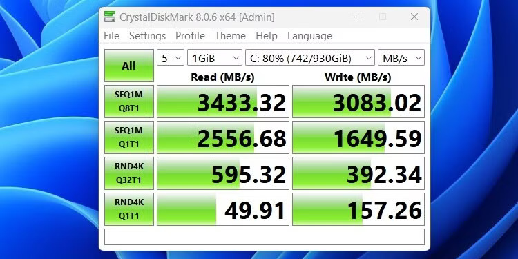 kiểm tra tốc độ đọc ghi ổ cứng ssd