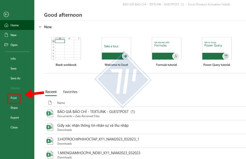 cách in vừa khít trang giấy trong excel 6