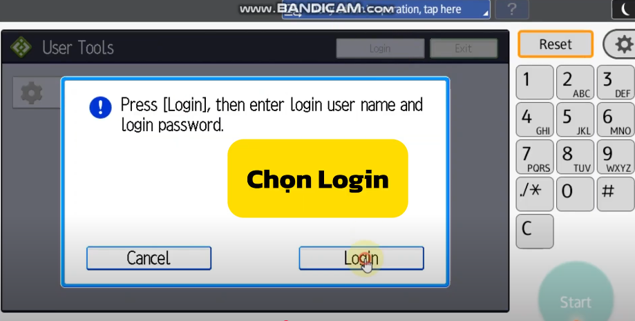 cài đặt user code trên máy photocopy ricoh 7
