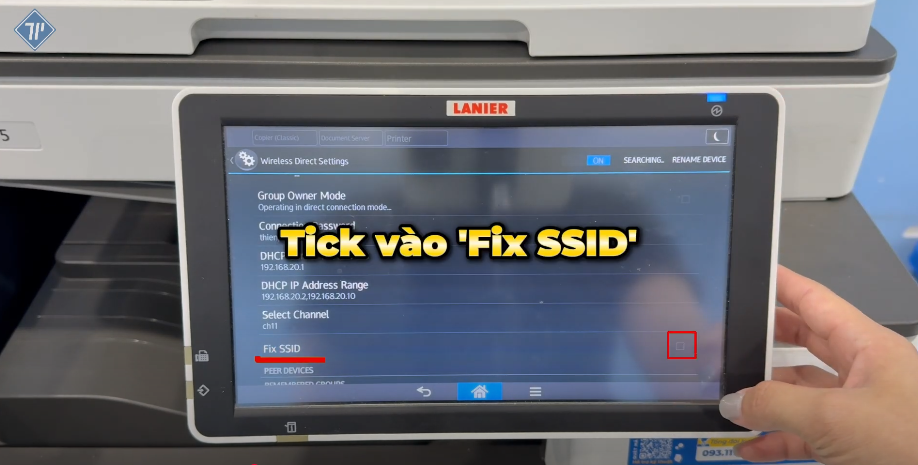 phát wifi nội bộ bằng máy photocopy ricoh 6