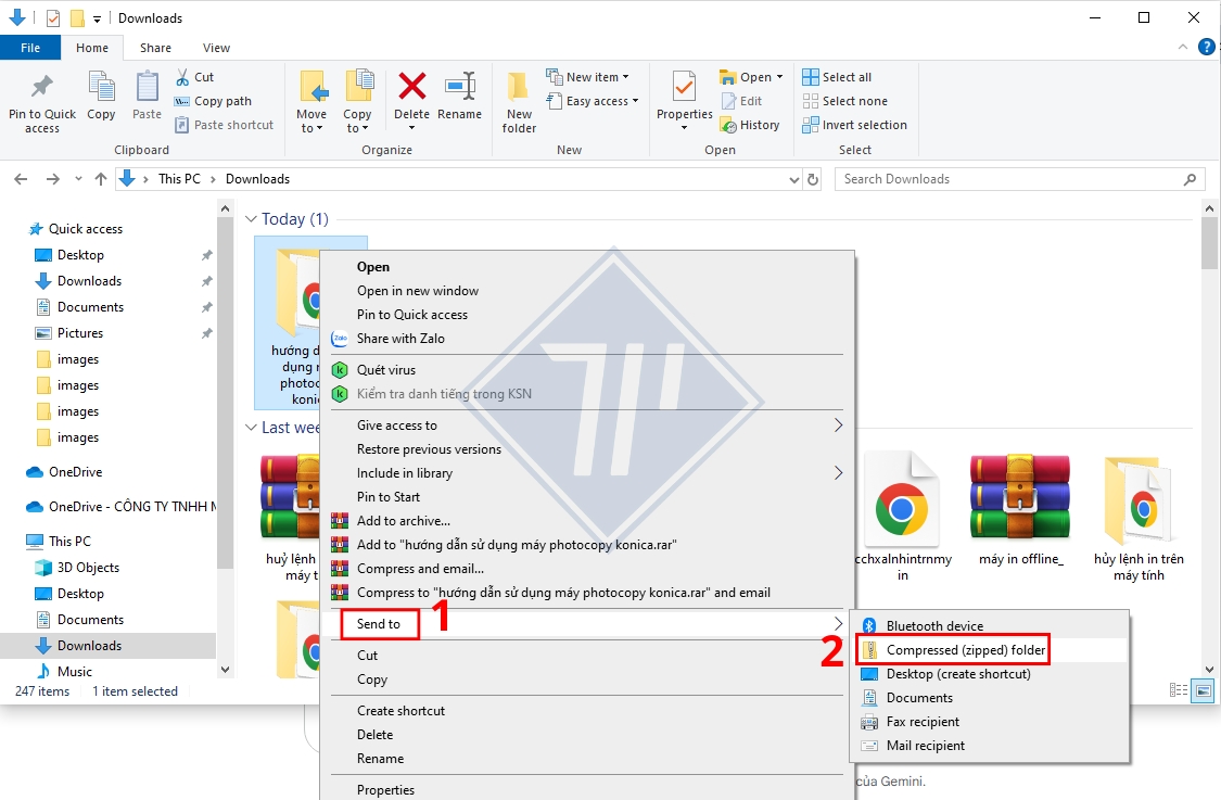 giải nén file zip