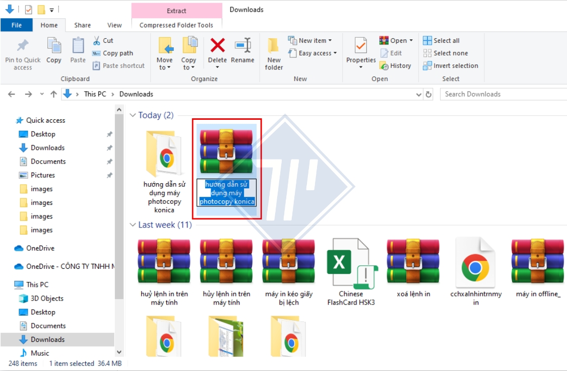 nén file zip