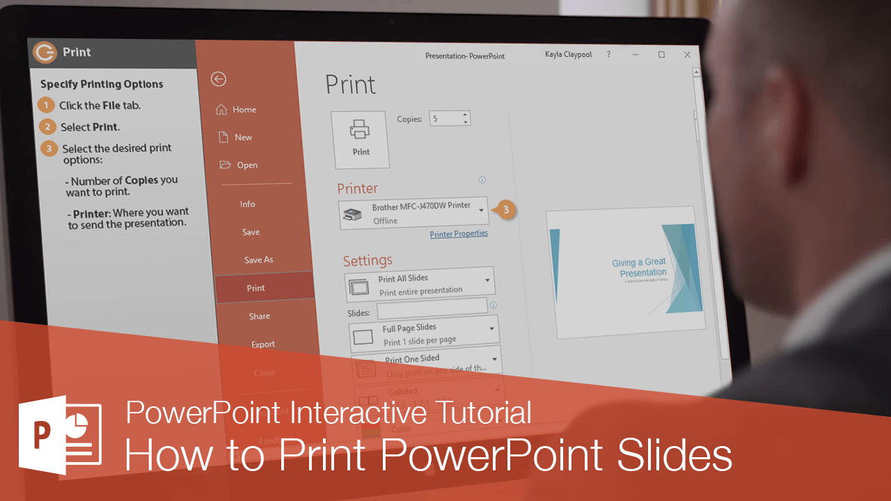 cách in powerpoint