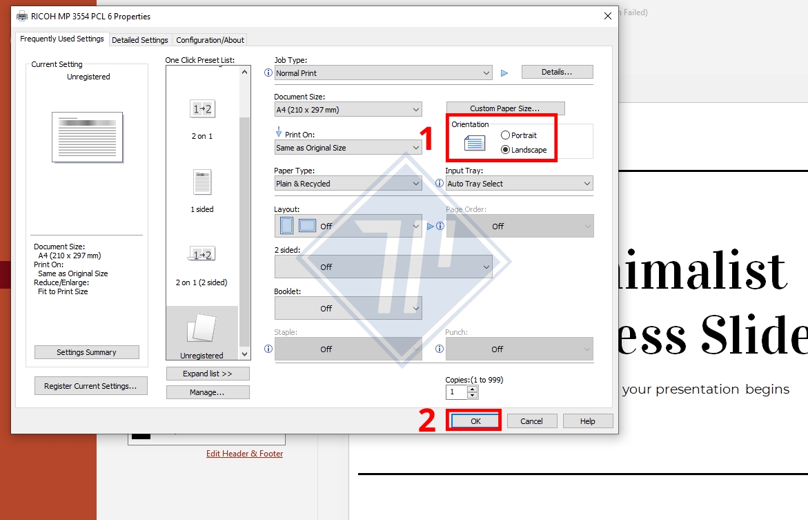 hướng dẫn cách in powerpoint có ghi chú​