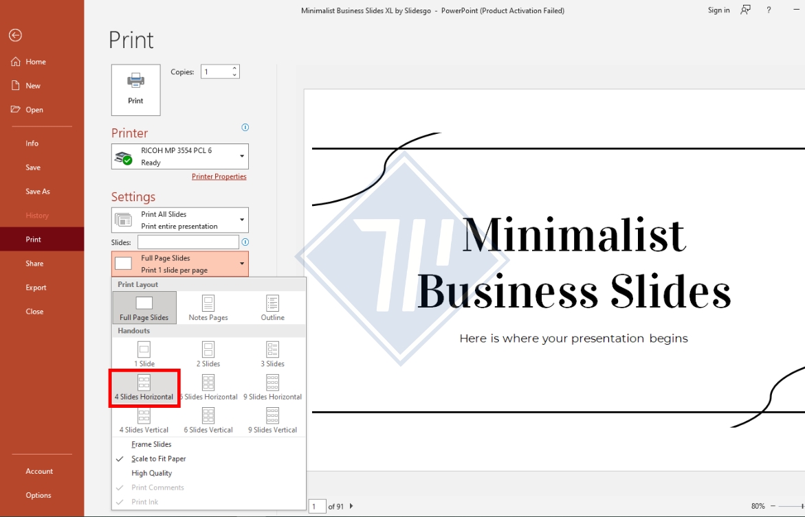 cách bỏ ngày tháng khi in powerpoint​