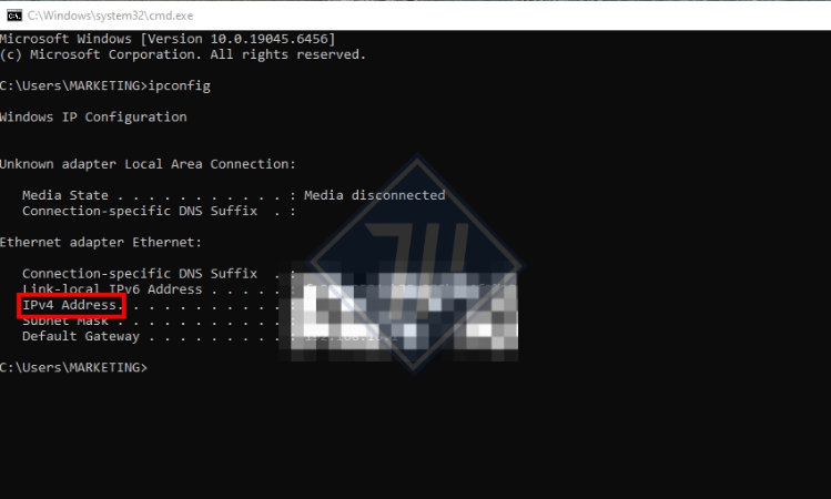 Check IP máy tính bằng Command Prompt