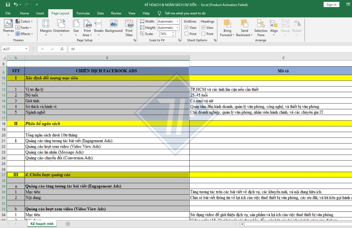 cách chọn vùng in trong excel 2007