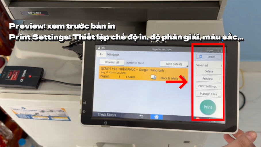 hdsd phần mềm quick card máy photo ricoh