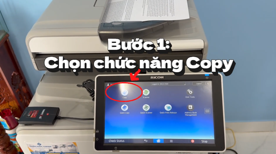 hdsd phần mềm quick card máy photocopy ricoh