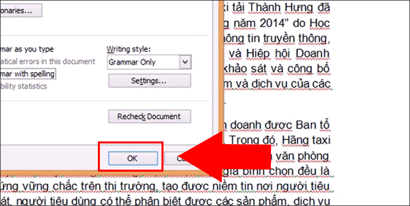 cách tắt gạch chân đỏ trong word 2016