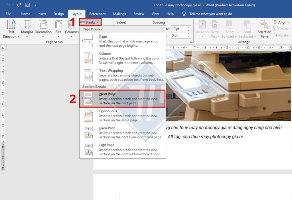 cách tạo header trong word​ cho mọi tài liệu