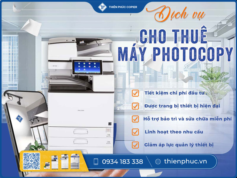 Cho thuê máy photocopy tại Quận Bình Thạnh