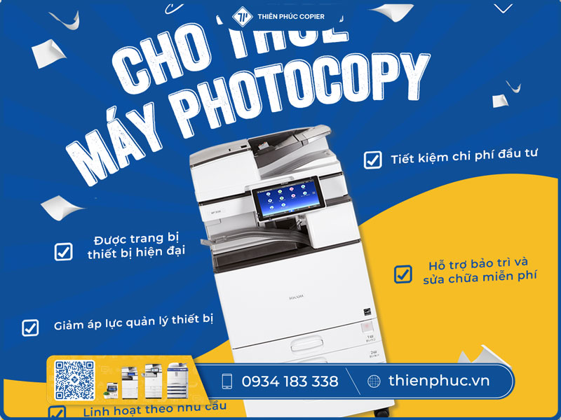 Cho thuê máy photocopy cho phòng giáo vụ
