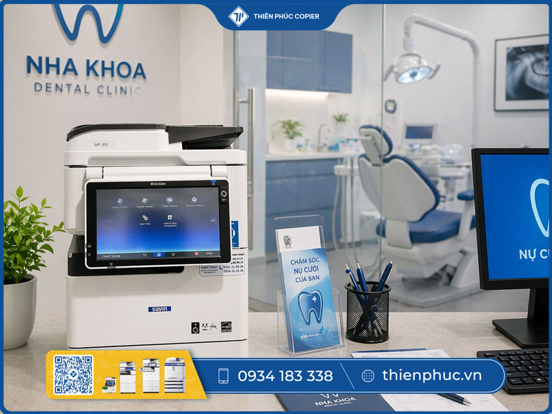 Cho thuê máy photocopy cho phòng khám nha khoa