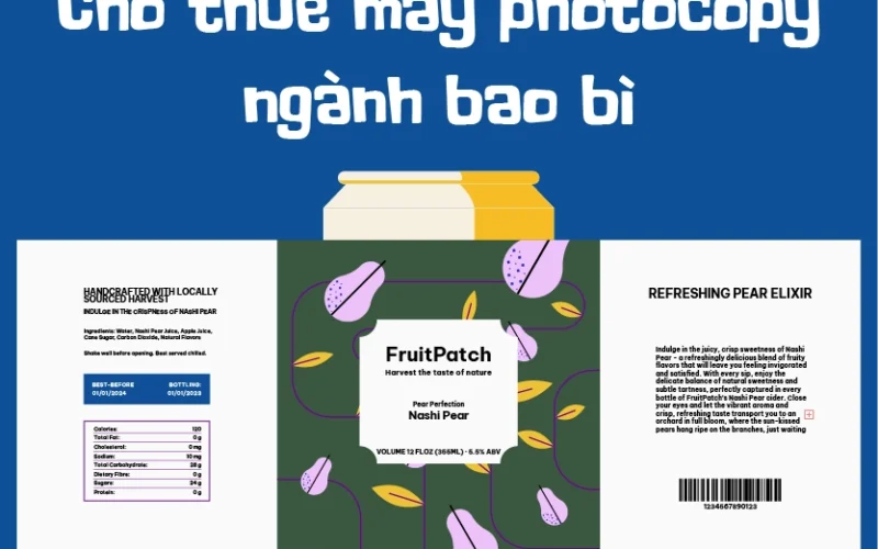 Cho thuê máy photocopy ngành bao bì công suất lớn