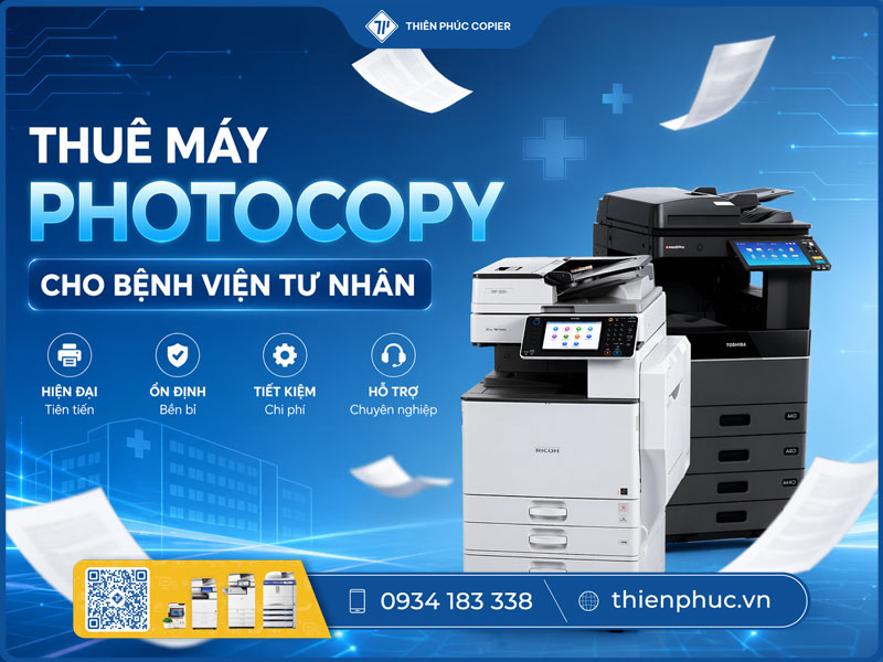 Thuê máy photocopy cho bệnh viện tư nhân
