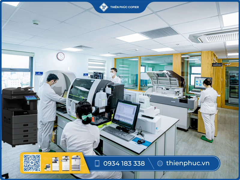Thuê máy photocopy cho trung tâm xét nghiệm