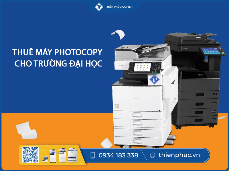 Thuê máy photocopy cho trường đại học