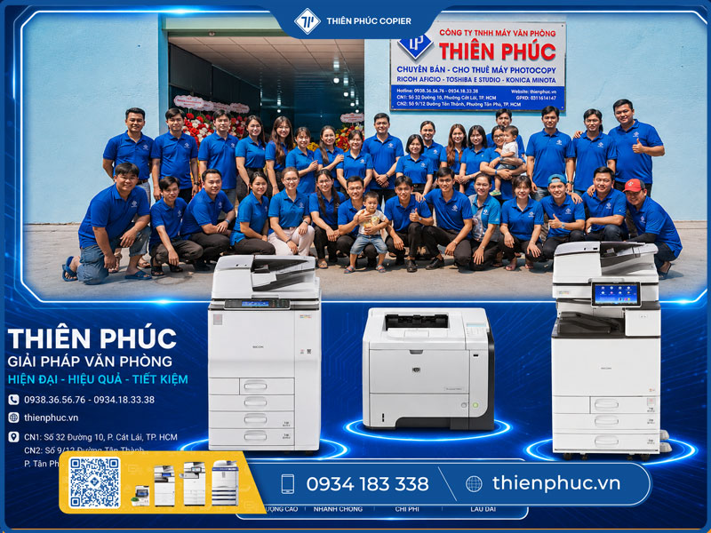 Cho thuê máy photocopy cho công ty xuất nhập khẩu