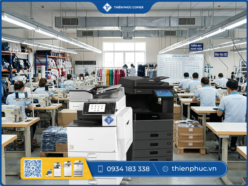 Cho thuê máy photocopy ngành may mặc