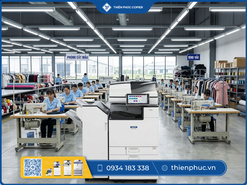 Cho thuê máy photocopy ngành may mặc