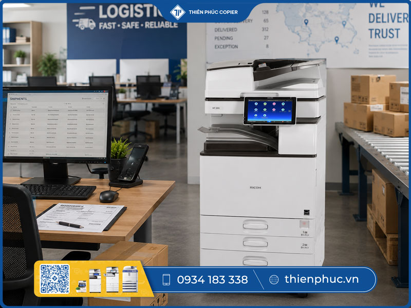 Thuê máy photocopy cho công ty giao nhận