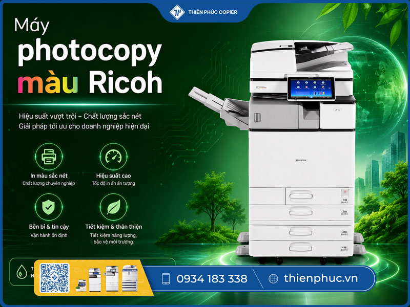 Thuê máy photocopy màu Ricoh a3