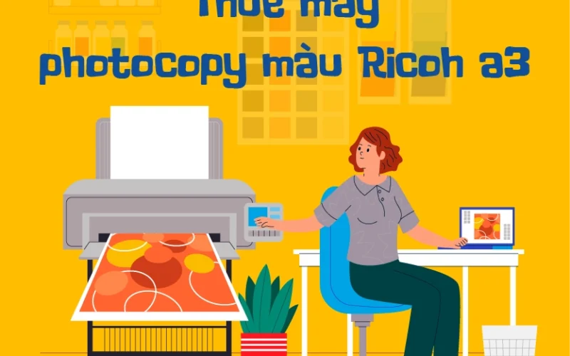 Thuê máy photocopy màu Ricoh A3 chất lượng