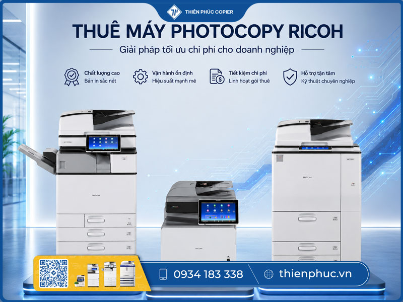 Thuê máy photocopy Ricoh bao nhiêu tiền