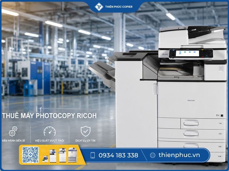 Thuê máy photocopy Ricoh công suất lớn