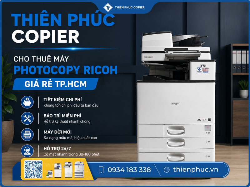Thuê máy photocopy Ricoh giá rẻ TP.HCM