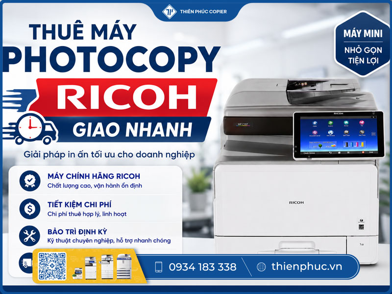 Thuê máy photocopy Ricoh giao nhanh