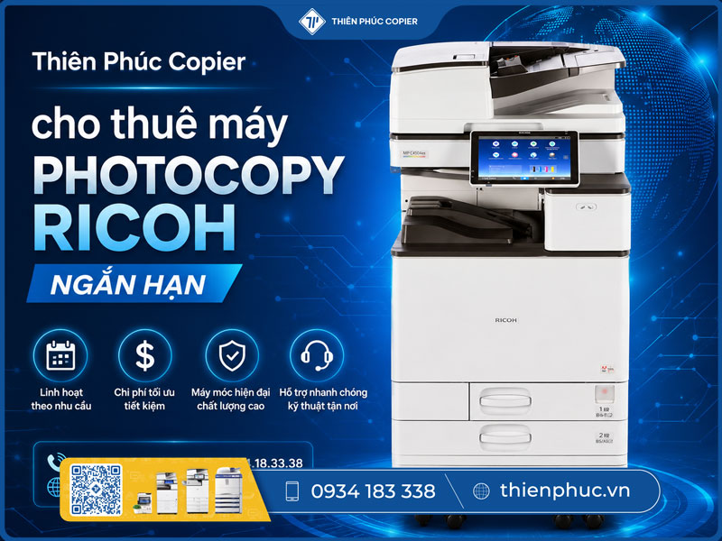 Thuê máy photocopy Ricoh ngắn hạn