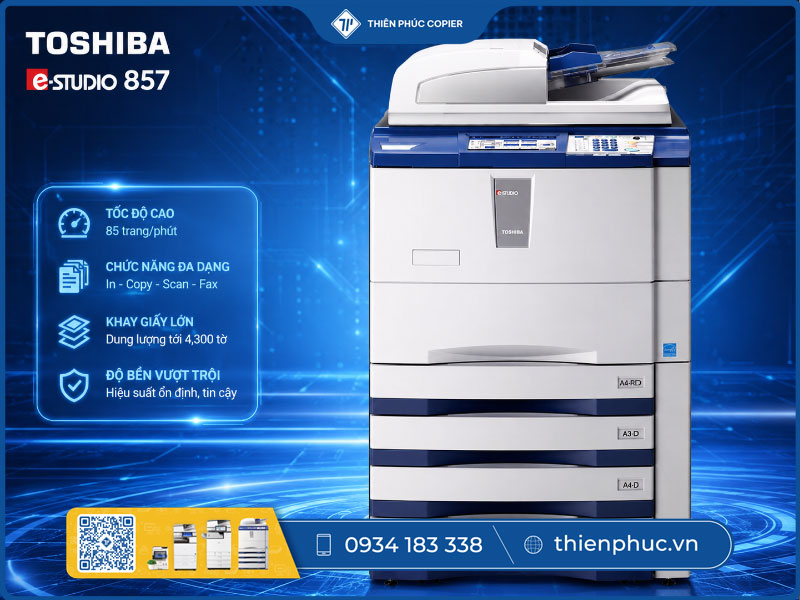 Cho thuê máy photocopy trắng đen Toshiba